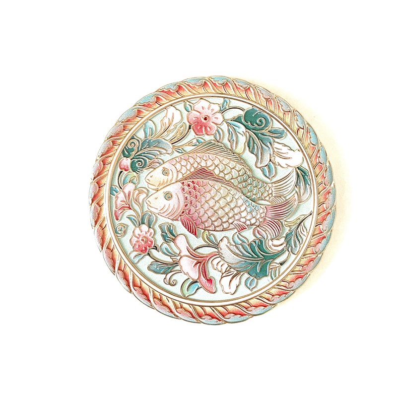 西安文创纪念品博物馆唐妞福禄寿喜手持可携式中国风小镜子旅游结