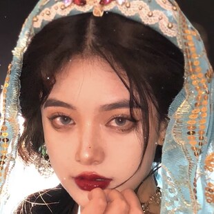 古风天蓝色披肩异域风情茉莉公主纱丽头纱网红旅游度假拍照披肩纱