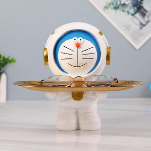创意机器猫收纳托盘眼镜支架眼镜架摆件眼镜店道具展示架眼镜搁架