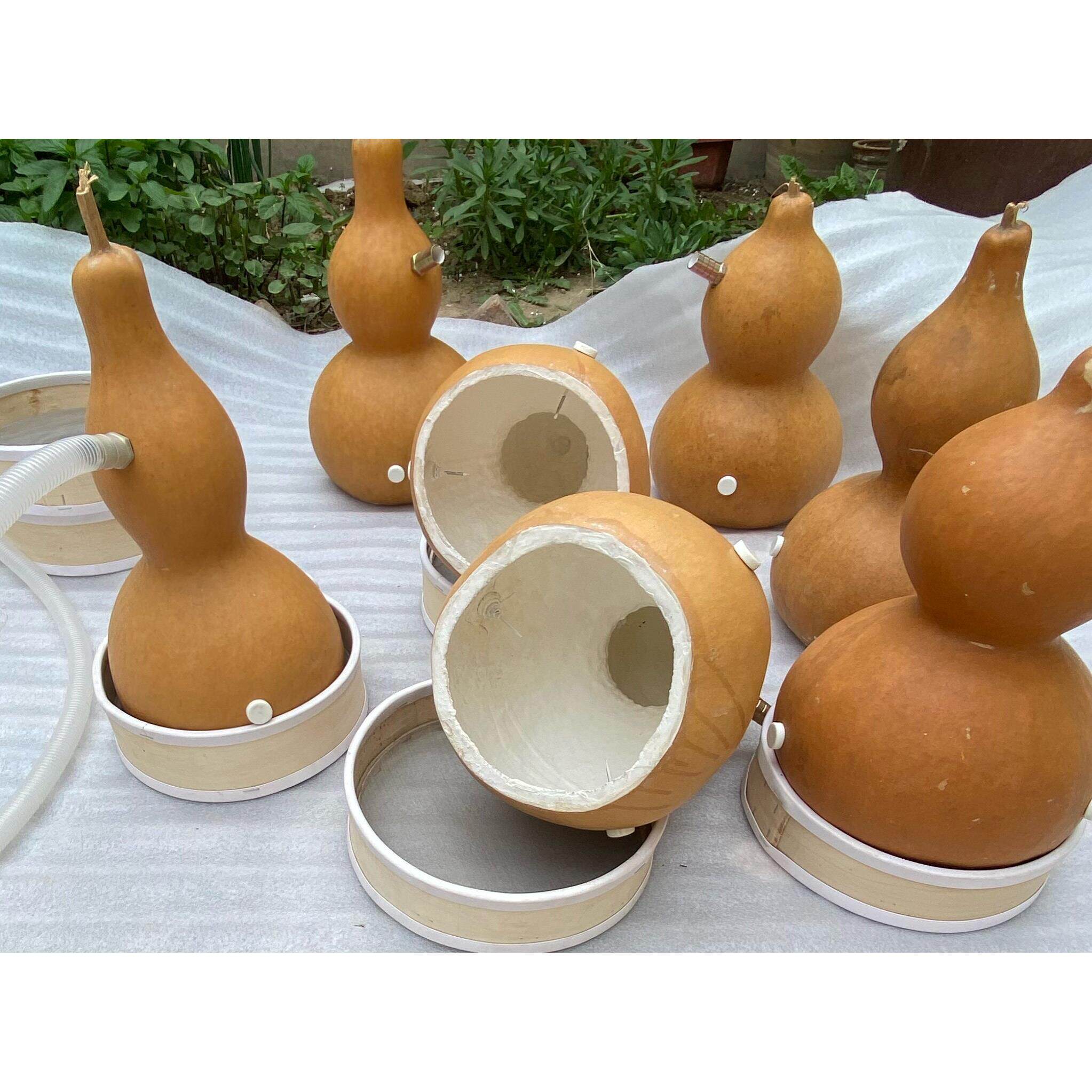 天然原色艾灸葫芦家用保健艾灸器艾灸大配件底座排气管 - 晓燕 工厂店出品