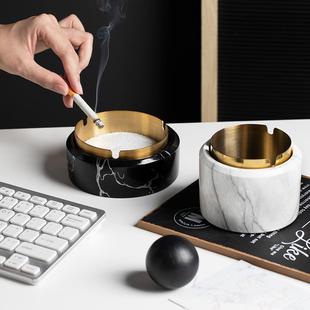 北欧ins 饰防飞灰 烟灰缸轻奢家用客厅简约个性 创意潮流酒店办公装