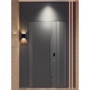 入户门别墅大门子母门双开对开门进户铜铸铝门一门一景防盗门