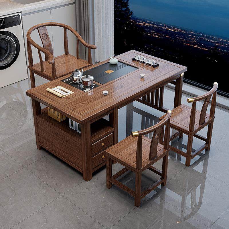 阳台喝茶桌椅组合实木功夫茶几新中式客厅家用小型泡茶台套装一体,住宅家具,茶几,淘宝优惠券,粉丝福利购,淘宝优惠卷