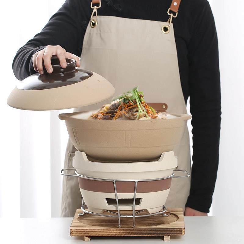 老式家用木炭炉覆古商用土砂锅火锅煲炉子港式打边炉围炉煮茶碳烤