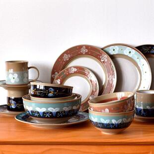 法式 面碗 优雅Vintage中古餐具碗饭碗汤碗手绘釉下彩陶瓷覆古风格