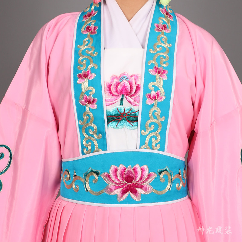 戏服京豫剧花旦戏曲服装 古装衣女青衣水袖舞蹈反串天女散花服装
