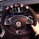 可爱卡通情侣汽车头枕腰枕卡通夏季 车载手刹套档把套护肩套饰套装