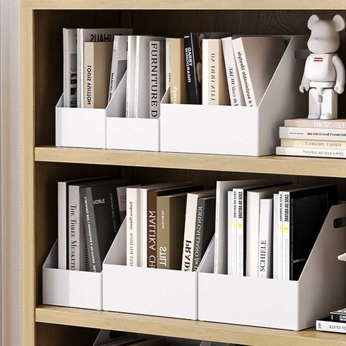 办公桌面书立A4文件收纳盒斜面收纳厨房橱柜收纳学生玩具筐储物箱