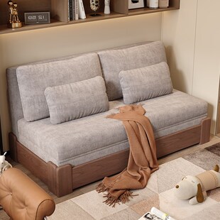 不占地方的沙发床折叠两用2025新款小户型客厅单人实Y木沙发床一