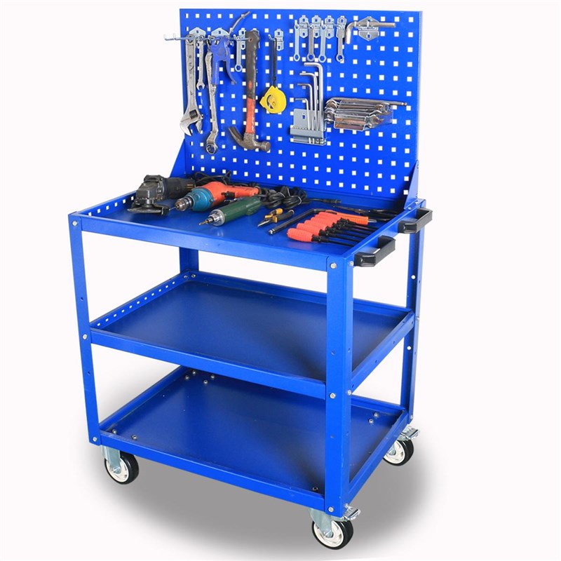 工具车台重型三层加大厚高定制做手推物料零件周转搬运放工具架子