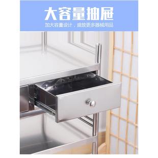 不锈钢医疗车治疗车医疗移动货架车美容院推车手术室医院