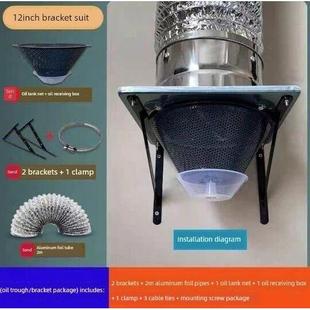 不锈钢铁工业排气扇窗户通风扇厨房家用12英寸排气扇强力静音排气