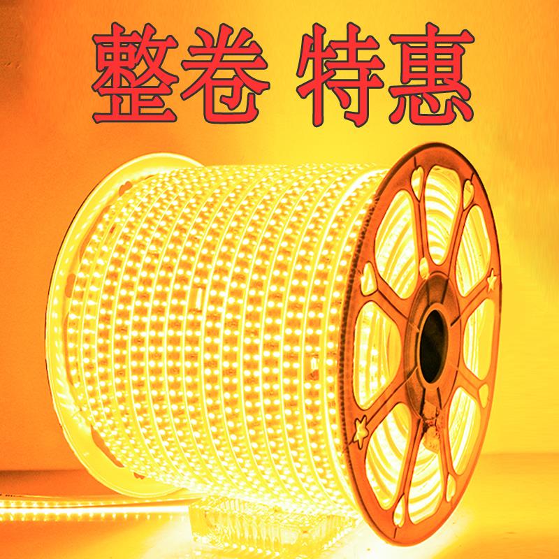 led灯带工程装饰户外防水公园凉亭农庄围栏河道景观高亮金黄灯条