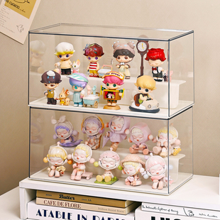盲盒收纳展示架手办哪吒小野molly小王子娃娃展示盒亚克力收纳盒