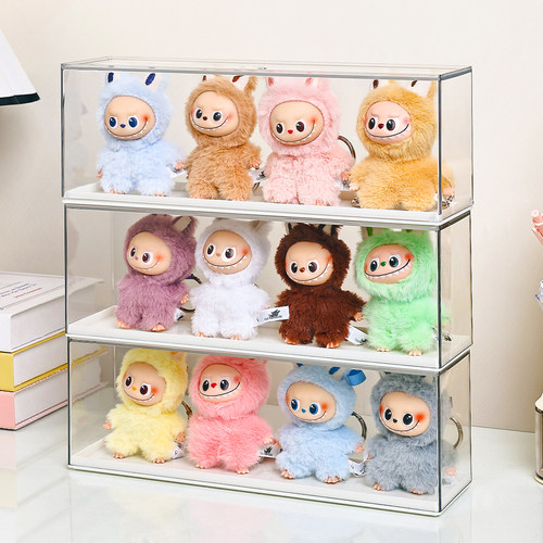 四代labubu心底密码透明收纳盒