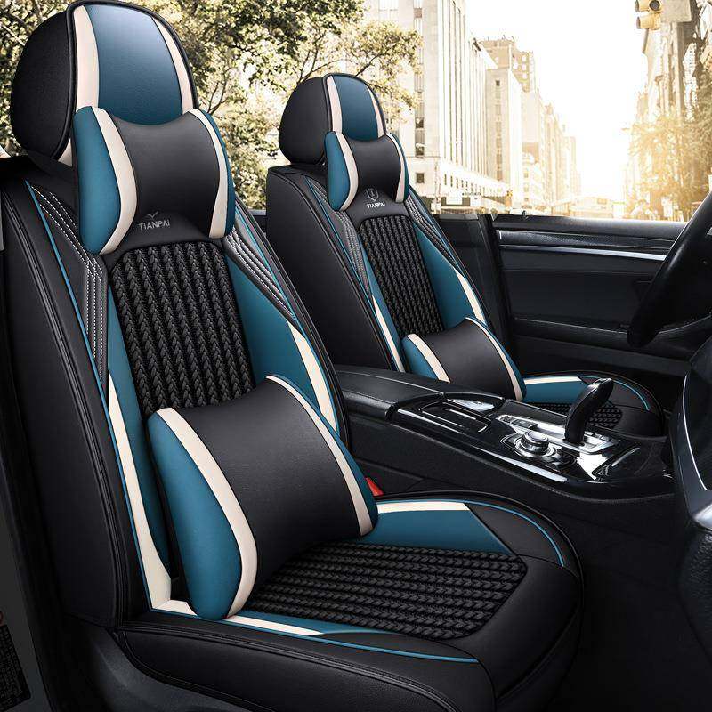 汽车座套四季通用全包围坐垫冬季冰丝卡通全套皮革座垫全包坐套车