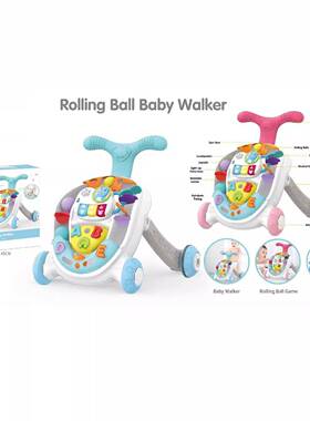 三合一婴儿学步车宝宝手推防摔多功能助步车音乐滑行车0-18月