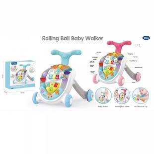 三合一婴儿学步车宝宝手推防摔多功能助步车音乐滑行车0-18月