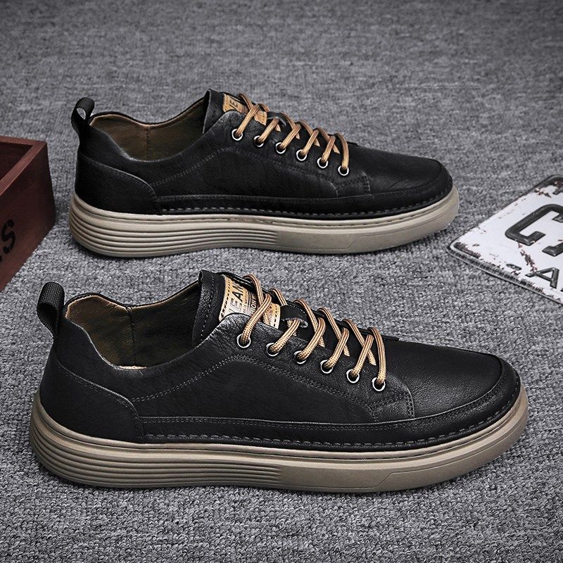 男鞋秋季百搭潮鞋板鞋韩版透气防水工作劳保厨房上班厨师防滑皮鞋,流行男鞋,单鞋,淘宝优惠券,粉丝福利购,淘宝优惠卷