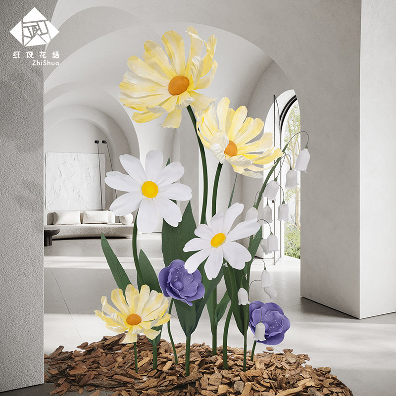 高端定制纸艺橱窗装饰手工仿真立体波斯菊婚庆纸花装饰舞台布置,节庆用品/礼品,婚庆绢花,淘宝优惠券,粉丝福利购,淘宝优惠卷