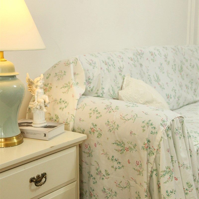 法式韩式田园小碎花蕾丝全棉纯棉沙发巾沙发盖布沙发套沙发罩