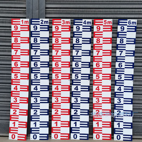 定做水位尺不锈钢水文尺20/30/50cm宽水库标高程米数定制水位标尺