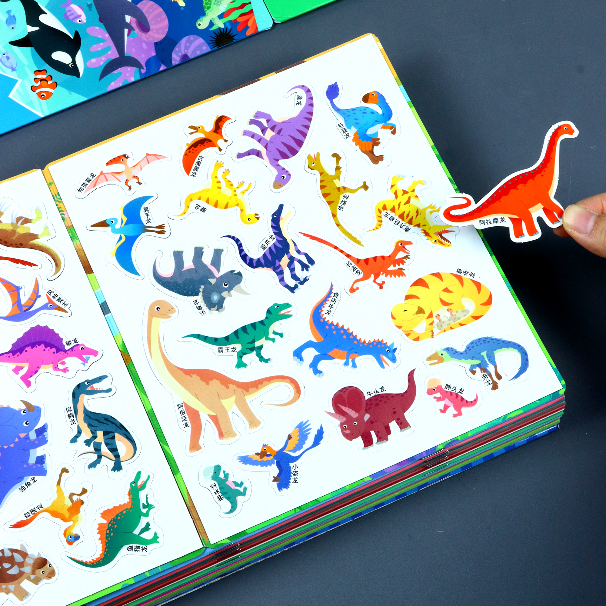 恐龙世界贴画儿童贴纸