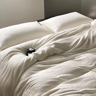 闺家·豹富豹美·60支提花天丝四件套超柔软丝滑床单冰丝被套床品