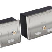 带锁防盗监狱银行墙壁地面通用地插座 86面板不锈钢翻盖式 促销 安装