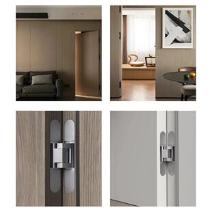 隐形门铰炼三维可调合页隐藏门合页木门隐形铰炼暗藏铰炼十字暗铰