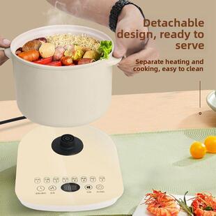 正迈多功能电煮锅小火锅学生煮面锅汤锅煎煮炖蒸二合一养生壶套装