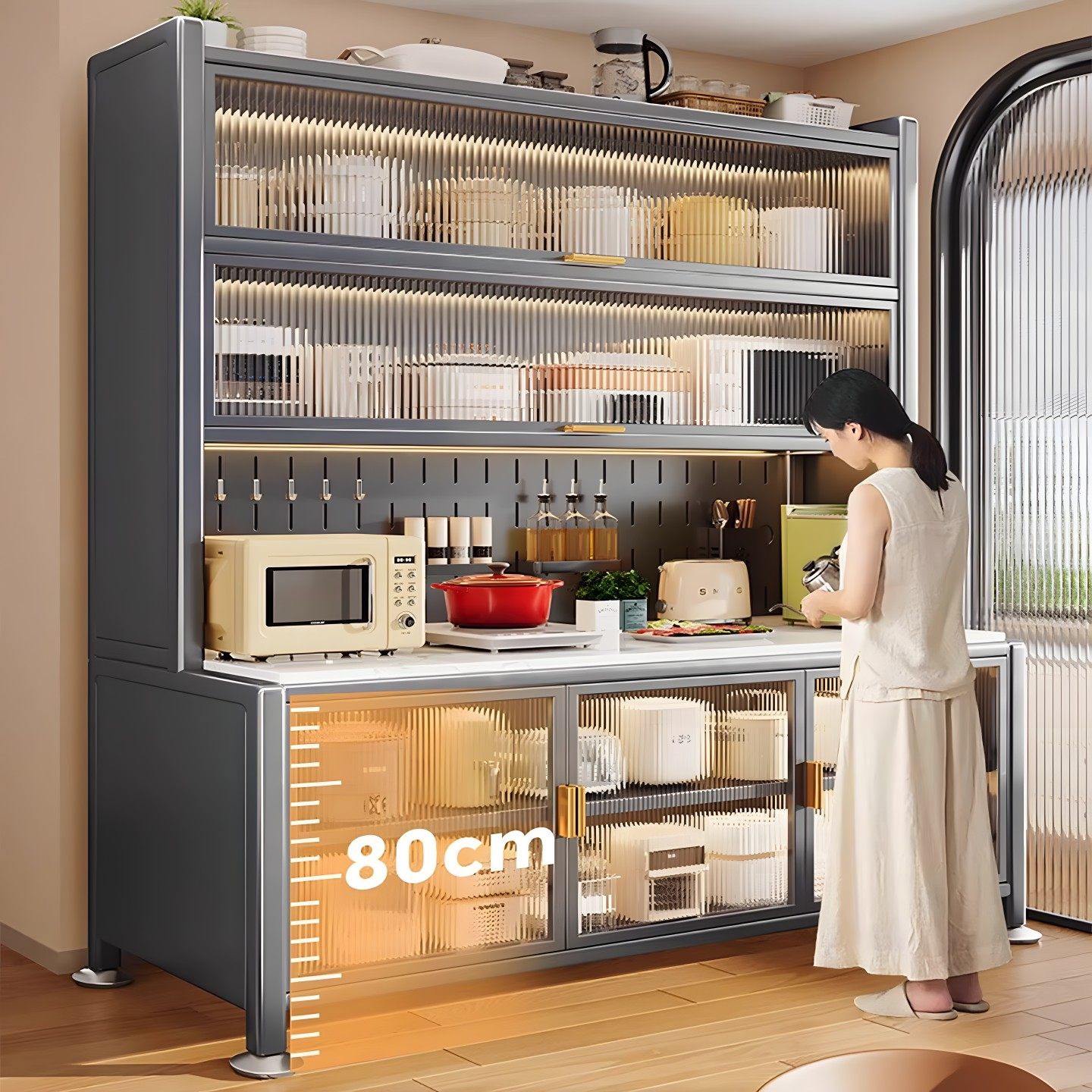 德国厨房置物架微波炉烤箱架多功能可伸缩家用多层电饭锅储物柜,厨房/烹饪用具,厨房置物架/置物柜/角架,淘宝优惠券,粉丝福利购,淘宝优惠卷