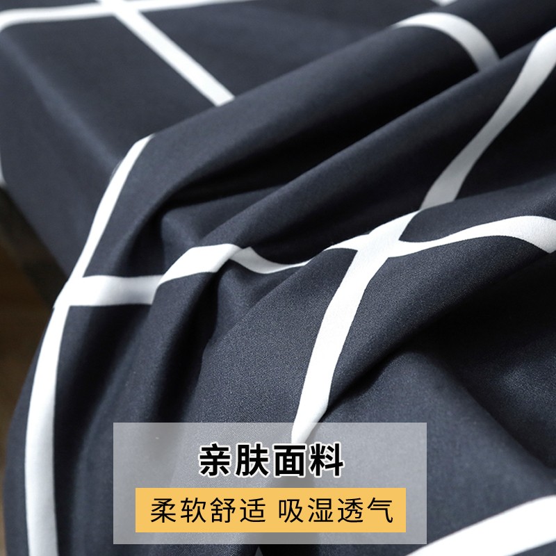 床上三件套冬季学生宿舍单人磨毛床单被套水洗棉四件套四季通用男