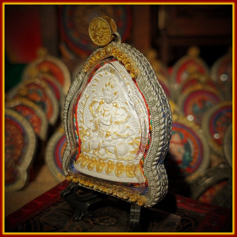 西藏香灰擦擦金刚萨埵嘎乌盒符挂件男女款随身佛牌擦擦佛