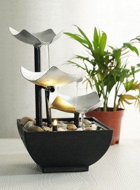 水循环流水器系景观摆件老板台桌面摆件店里招财摆件轻奢生财摆件