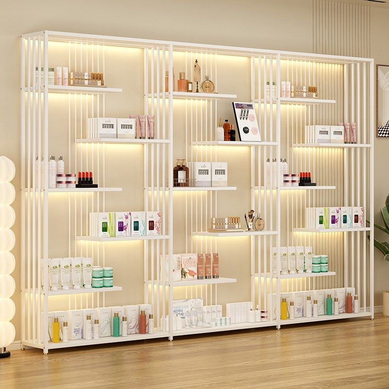 美甲收纳柜指甲油柜子展示柜美容院彩妆收纳柜美甲店化妆品展示架