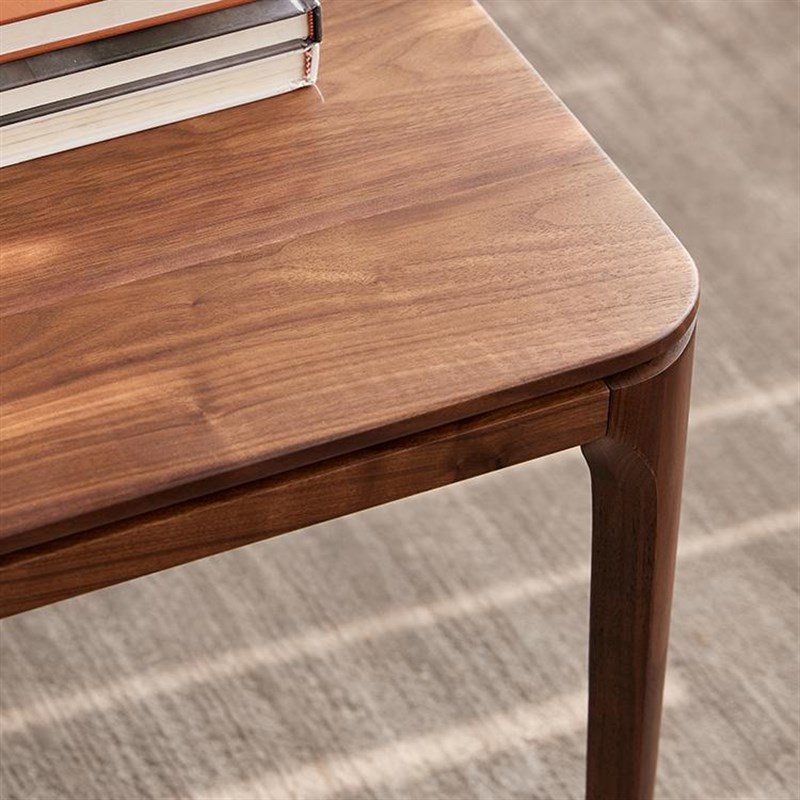 北美黑胡桃木边几角几客厅小茶几桌子可移动边桌方形沙发小桌方几