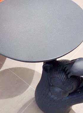 现代创意小户型客厅沙发边几猴子茶几托盘落地装饰