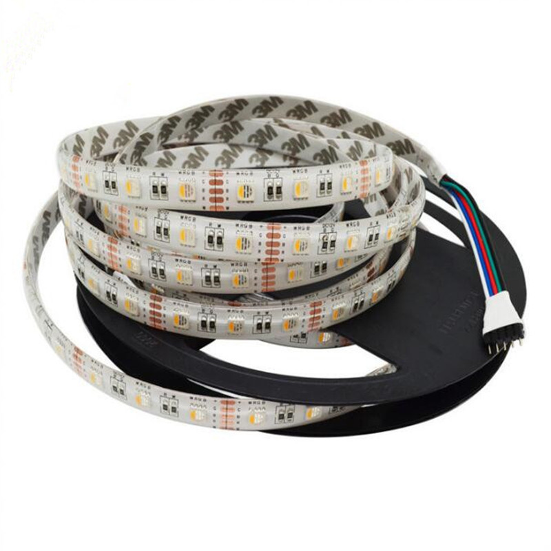 LED灯带RGBWV四合一七彩RGB+白光RGB+暖白2V灯条爆闪渐变