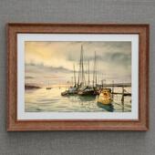 画框16 36寸相框创意挂墙 实木大画 A3A4简约现代装 饰画