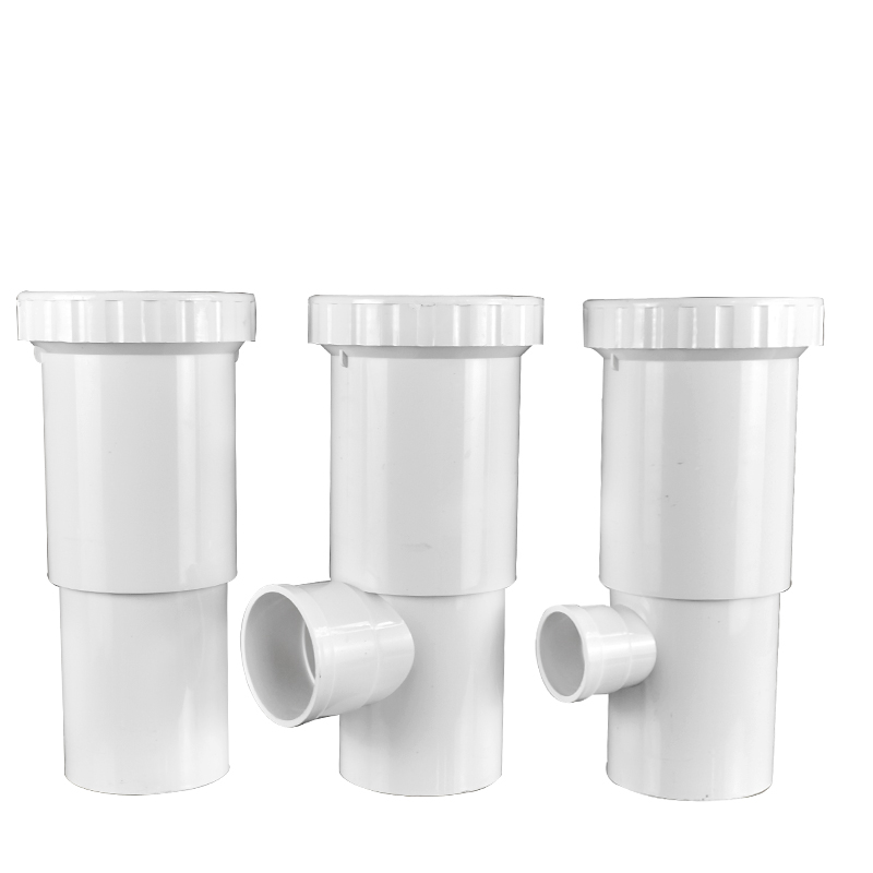 PVC加长伸缩节三通30公分新品排水管抢修直接内插带螺口110活接