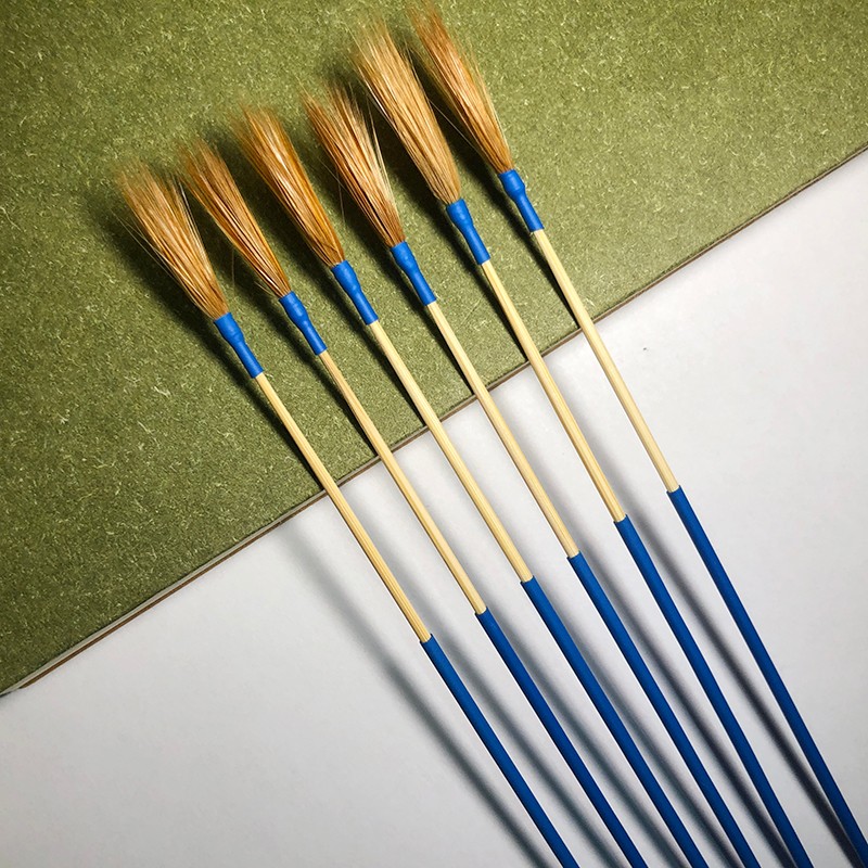 防滑加固鸡毛棒掏耳朵鸡毛棒马尾扫防滑柄套管加固采耳工具竹鸡毛