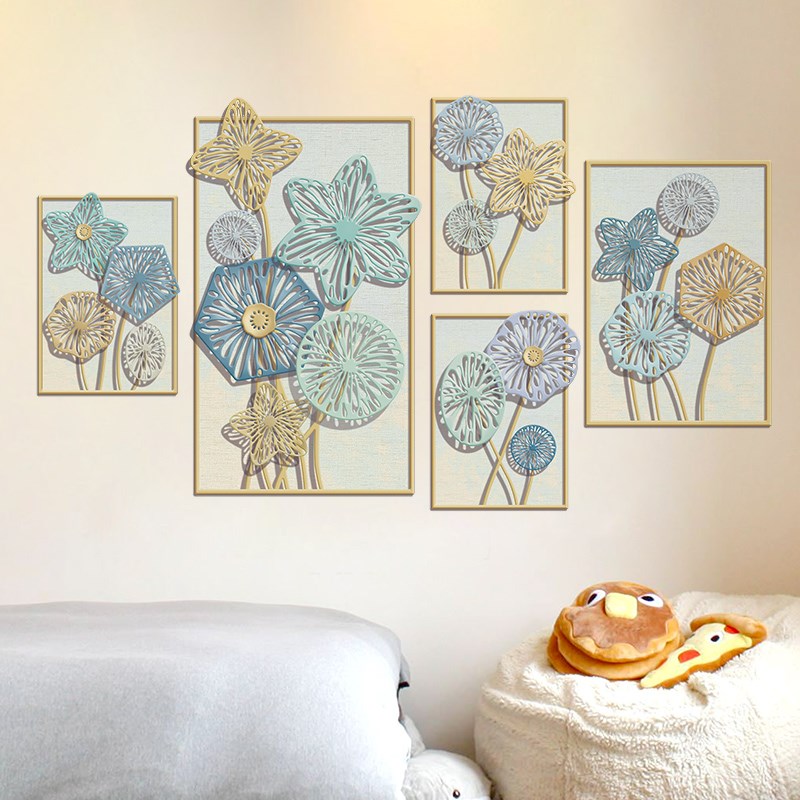 创意墙面花朵装饰3D立体墙贴纸贴画卧室温馨墙纸壁纸自粘餐厅客厅