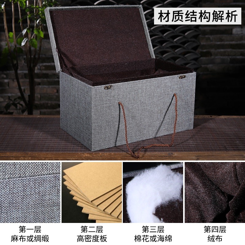 高档礼盒景德镇陶瓷花瓶创意包装盒精美礼品古玩瓷器锦盒定制定做