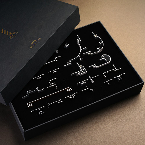 线结构板材样品展示盒包装盒定制