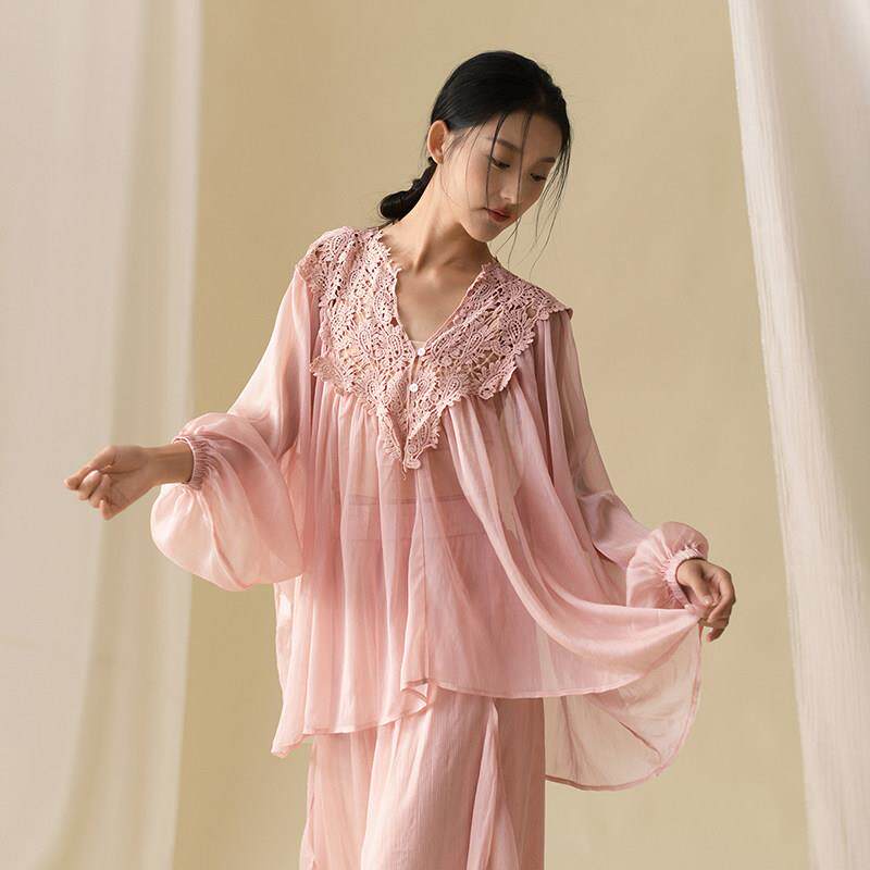 花辰序古典舞蹈服花边领绝美罩衫飘逸宽松舞蹈裤中国现代舞练功服