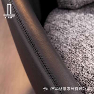 意大利意式极简Lawson别墅客厅现代大平层设计师弧形劳森布艺沙发