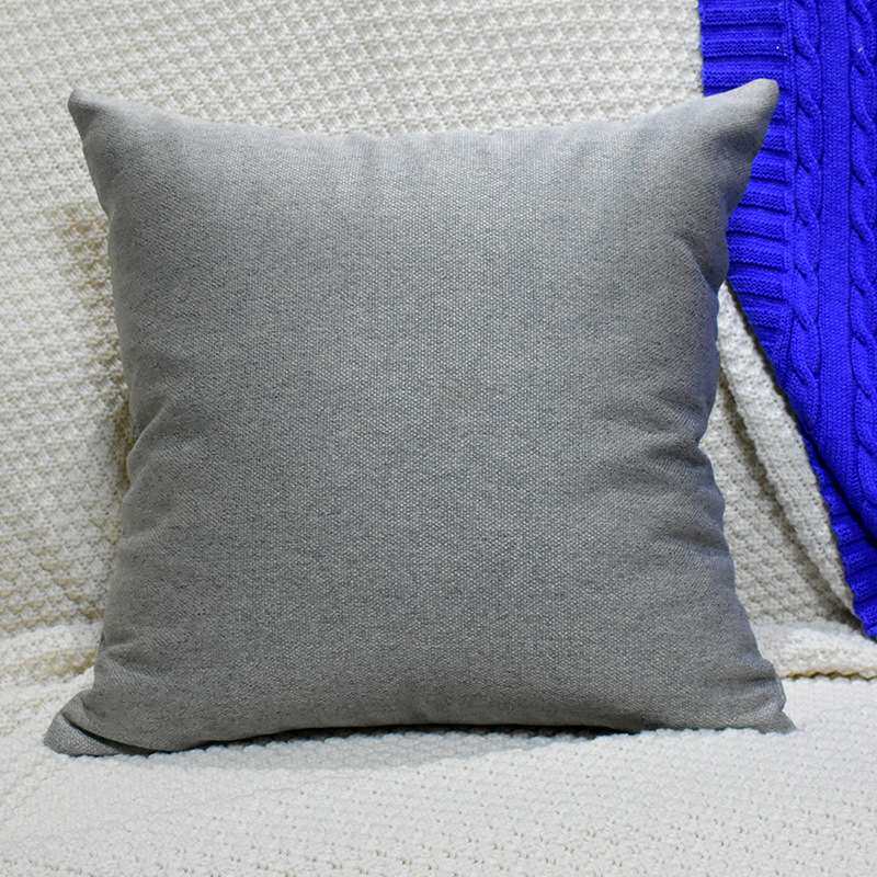 沙发抱枕套现代简约纯色浅灰靠垫深灰色靠枕客厅床头家居办公腰靠
