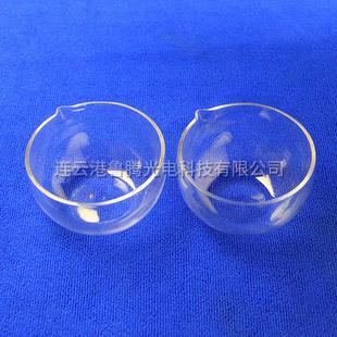 0石英管开槽圆底石英蒸发皿石英表面皿石英培养皿石英玻璃器皿