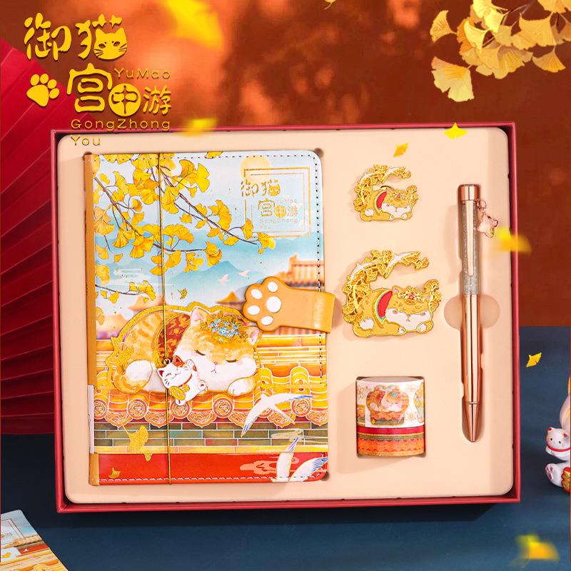 文创北京故宫长城颐和园天坛景区热卖宫廷猫旅游景点冰箱贴纪念品